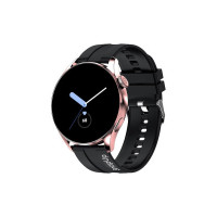 SnapUp Revolve Bluetooth Calling Smartwatch with Snap Sync, 1.32” Prima Round Dial Display, 450 Nits Brightness, Health Tracker, Smart Notifications, Custom Smart Watch Faces - Rose Gold Black