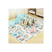 Tarkan Extra Large Reversible Baby Play Mat, BPA Free Learning & Crawling Foldable Foam Mat (6.5x5 ft, 0.6cm Thickness) Multicolor