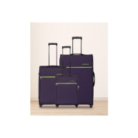Soft Body Set of 3 Luggage 2 Wheels - Advantage Combo Set (30inch+26inch+22inch) - Purple