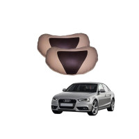 Kozdiko Brown Beige Neck Rest Set of 2 pcs for Audi A4