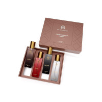 The Man Company Specially Curated Perfume Gift Set for Men- 4x20ml, A Gentleman's Moods - Premium Long-Lasting EDP, Night For Date, Blanc For Office, Fire For Party, Oud For Outing