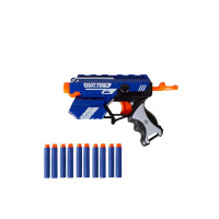 Gooyo GY-7037 Blaze Storm Bullet Toy Gun with 5 Foam Bullets & 5 Suction Dart Bullets for Kids | Fun Target Shooting Blaster Gun Toy | Blue Color, (Battery Not Required)