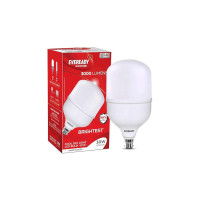 Eveready 30W Led Hammer Bulb | High Cri & High Efficiency | Energy Efficient | With 8 Hours Battery Backup | Long Life & Low Maintenance | 4Kv Surge Protection | Cool Day Light (6500K), B22