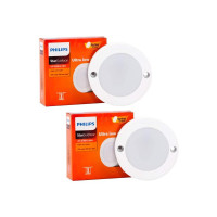 Philips 3W StarSurface Striker Cabinet Cool White Flush Mount Ceiling Lamp (Pack of 2)