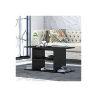Klaxon Tetra Coffee Table - Black | Engineered Wood