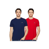 Amazon Brand - House & Shields Men's Regular Round Neck T-Shirt (Pack of 2)
