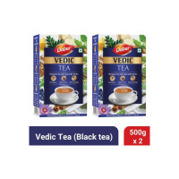 Dabur Vedic Premium Ayurvedic Herbs Black Tea Box  (2 x 500 g)