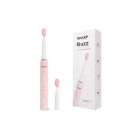 beatXP Buzz Electric Toothbrush for Adults with 2 Brush Heads & 3 Cleaning Modes|Rechargeable Electric Toothbrush with 2 Minute Timer & Quadpacer|19000 Strokes/min with Long Battery Life (Pink)