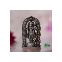 Webelkart Premium Ram Lalla Statue for Car Dashbord and Home Decor | Ram Lalla Idol Ayodhya Shree Ram Murti Showpiece (2.75" Inches-Resin) (Copper)