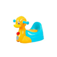 Luusa Duck Potty Trainer Seat for Kids | Easy Clean, Comfortable, Safe Plastic, Lightweight & Compact Design | Proudly Made in India