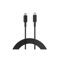 Portronics Konnect Link C Square 60W Type C to Type C Fast Charging PD Cable with 480Mbps Data Sync Compatible with Smartphones, iPhone 15 series, MacBook and Other Type C devices 1M Length(Black)