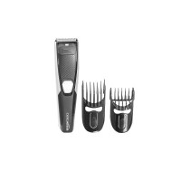 amazon basics Men Rechargeable Beard Trimmer With Multiple Length Settings - 60 Minutes Run Time (Black)