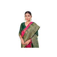 Glory Sarees Women’s Banarasi Silk Saree With Blouse Piece (Rich_Silk101_Parent)