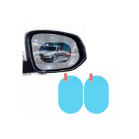 Suzec 2 Pcs Car Rearview Mirror Film Car Side Mirror Protection Film HD Anti-Water, Anti-Mist, Anti-Fog, Film Waterproof Rear View Mirror, Car Rear View Mirror Protective Film (Oval)