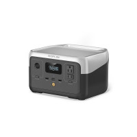 EF ECOFLOW Portable Power Station RIVER 2, 256Wh LiFePO4 Battery/ 1 Hour Fast Charging, 2 AC Outlets Up to 600W for Outdoor Camping and Home Back Up