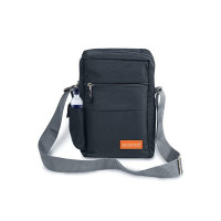 Storite 10 Inch Stylish Padded Mini Sling Bag for Men and Women, Small Passport Travel Bag and Small Sling Bag (25x16x7.5cm) (Dark Grey)