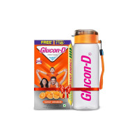 Glucon-D Tangy Orange Glucose Powder With Free Sipper(1kg, Refill)| Tasty Orange Flavoured Glucose Drink| Provides Instant Energy| Vitamin C Boosts Immunity, Calcium for Intense Bone