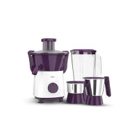 Philips HL7568/01 500W Juicer Mixer Grinder with 3 Jars and XL feeding tube, quick and easy assembly (Coupon)