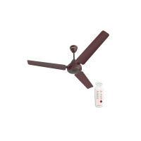 Bajaj Energos 12DC5R 1200mm Silent BLDC Ceiling Fan|5 stars Rated Energy Efficient Ceiling Fans for Home|Remote Control|Upto 65% Energy Saving-26W|High Speed|Silent Operation| 2-Yr Warranty Red