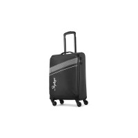 Skybags Trick Polyester Softsided 58 cm Cabin Stylish Luggage Trolley with 4 Wheels | Black Trolley Bag - Unisex