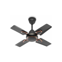 LONGWAY Kiger P1 600 mm/24 inch Ultra High Speed 4 Blade Anti-Dust Decorative 5-Star Rated Ceiling Fan (Smoked Brown, Pack of 1)