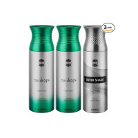 Ajmal Raindrops & Raindrops & Silver Shade Deodorant Spray - For Men & Women (200 ml, Pack of 3) [coupon]