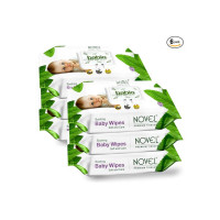 NOVEL Baby Wet Wipes/Pack With Lid (Pack of 6-80 Sheet)