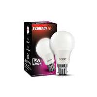 Eveready 5W Led Light Bulb | Long Life & Low Maintenance | Mercury-Free | High Efficiency & Glare-Free Light | 100 Lumens Per Watt | Cool Day Light (6500K), B22