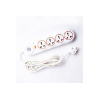 Nippo Surge Protector 4 Socket 1 Switch-2 mtr [Apply ₹100 Coupon]