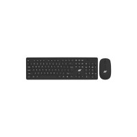 Ant Value FKBRI05 Wireless Keyboard Mouse Combo - 2.4Ghz Aesthetic Quiet Keyboard and Mouse Wireless - 110 Keys Full Size Ultra-Thin Keyboard for Laptop, Computer, PC, Notebook, Windows, Mac OS -Black