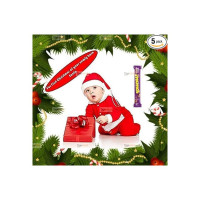 TWFC Santa Claus Dress Costume for Baby Boys Girls Kids (0-6 Months) With Chocolate For Christmas/New Year (Excel Series)