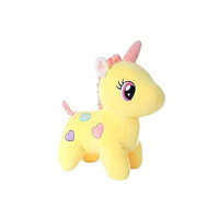 Babique Unicorn Teddy Bear Plush Soft Toy Cute Kids Birthday Animal Baby Boys/Girls (25 Cm, Yellow)