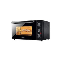 INALSA Euro Chef 45BKRC OTG (45Liters) - Cake Baking Oven Toaster Grill 1500W with Rotisserie & Convention |Double Glass Door| Cool Touch Handle| Temperature & Timer Selection, (Black),2 Year Warranty