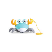 ToyMagic 2 in 1 Pull Along & Bath Toy|Swimming Crab with String Attached|Interactive & Early Learning Toy|Floating BathtubToy|Preschool Toy||Best Birthday & Return Gift for Newborn|Made in India