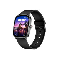 beatXP Unbound Era 2.01" Super AMOLED Display Bluetooth Calling Smart Watch, Metal Body, Rotary Crown, 410 * 502px, 1000 Nits, 60Hz Refresh Rate, 100+ Sports Modes (Black)
