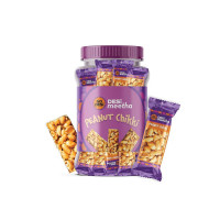 Go Desi Peanut Chikki Bar | No Added Preservatives and Colours | Gajak | Sweets | Gazak | 50 pieces [Select subscribe & save]