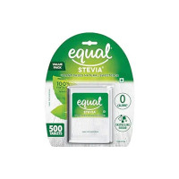 Equal® Stevia 500 Tablets | Plant-Based Natural Sweetener | 100% Natural Sweetness from Stevia | Zero Calorie from Stevia | Tastes Like Sugar | Ideal For Diabetic Patients | Value Pack (Pack of 1)