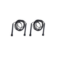 Simran Sports Black Skipping Rope, Skipping Rope for Exercise, Fitness Rope, Exercise Rope, Pencil Fitness Skipping Rope Pack of 2, Plastic
