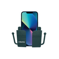 ElevOne Wall Mounted Mobile Holder Storage Case for Remote, Wall Mount Mobile Stand/Multi-Purpose Stand with Hole for Phone Charging & Key Chain Holder, Multi Purpose Accessories (EMH-1, Green) (Coupon)