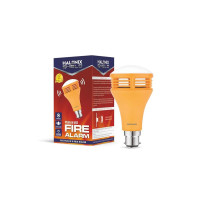 Halonix Shield Fire Alarm (Plug and use, Detects Smoke, Carbon Monoxide, LPG, Methane, Hydrogen) Loud Alarm, Yellow, Pack of 1.