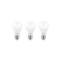 Philips Base E27 14-Watt LED Bulb (Crystal White, Pack of 3)