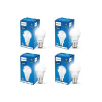PHILIPS 10 W Standard B22 LED Bulb  (White, Pack of 4)
