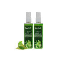NutriGlow Green Tea Toner For Whitening & Nourishing Skin, Remove Dead Skin Cells, Dark Spots, Smoother Skin Tone, 100ml Each, Pack of 2