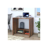 Klaxon Engineered Wood, Matt Finish Cornus Study Table/Laptop/Computer Table Desk for Home & Office (Walnut, Set of 1)
