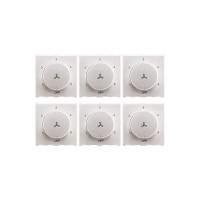 Anchor by Panasonic 66504 100W, Step Fan Regulator (For High Speed Fans), 2M (White, Pack of 6)