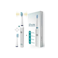 Caresmith Spark Rechargeable Electric Toothbrush | 6 Operating Modes | 40000 Vibrations per Minute | 2 Brush Heads (White)