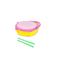 GRAPHENE Battery Operated Flash Drum with Multi Color 3D Lights, Music Baby Toy for 2 3 4 Year Kid Boy & Girl