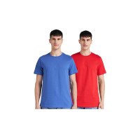Amazon Brand - Symbol Men's Cotton Solid Round Neck Regular Fit T-Shirt (Pack of 2)