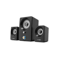 INSTAPLAY Blast200 Bluetooth 2.1 Channel Stereo Multimedia Speaker, USB Powered Wired Desktop Speakers with Extra Bass, Supports Bluetooth (Black)