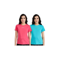 Amazon Brand - INKAST Women's Cotton Regular Fit T-Shirt (Pack of 2)